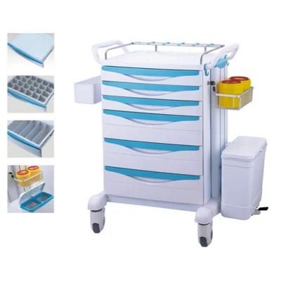 Portable Cart Hospital Emergency Nursing Equipment Trolley