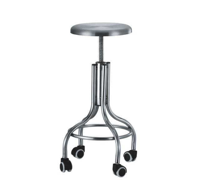 Hospital Stainless Steel Surgical Chair with Wheel