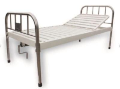 Medical Furniture Manual Sickbed (stainless steel headband single swing bed)
