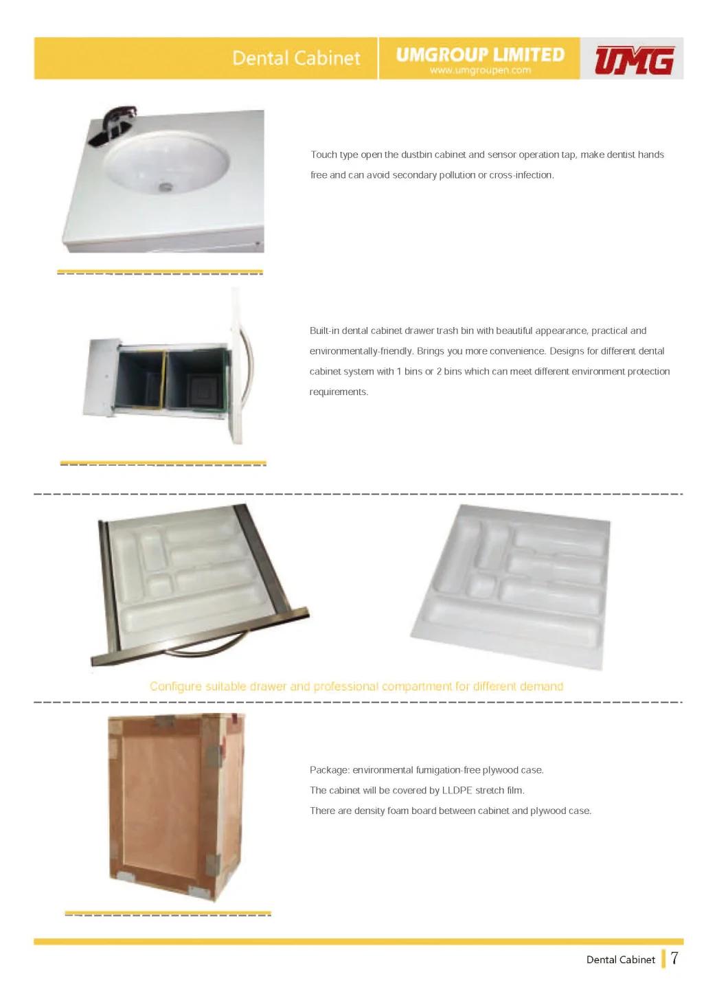 Customized Touch Type Dental Medical Furniture Cabinet with Sink