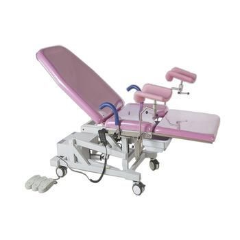 Easy Operated Medical Electric Gynecology Obstetric Examination Delivery Bed