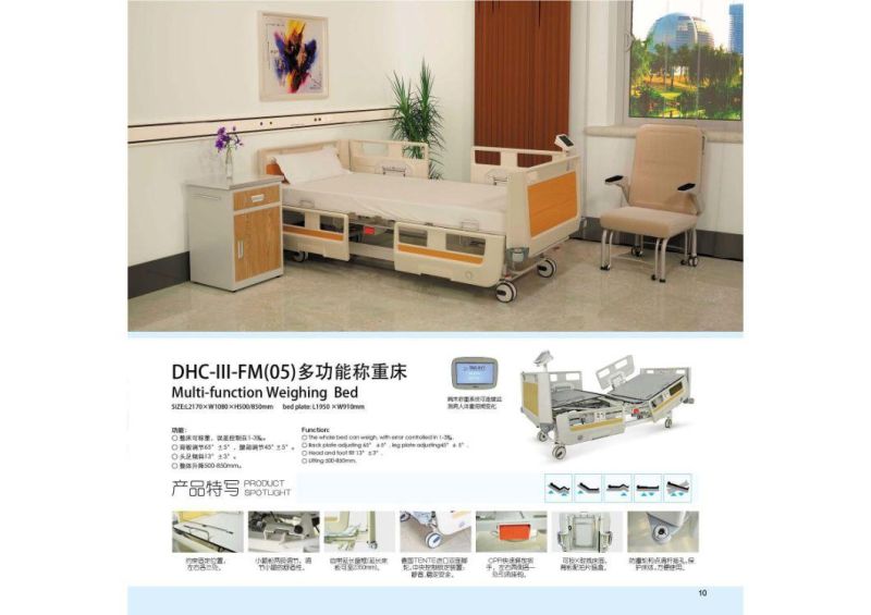 Available Medical Device Adjusted Mobile Medical Bed Nursing Bed Factory Price