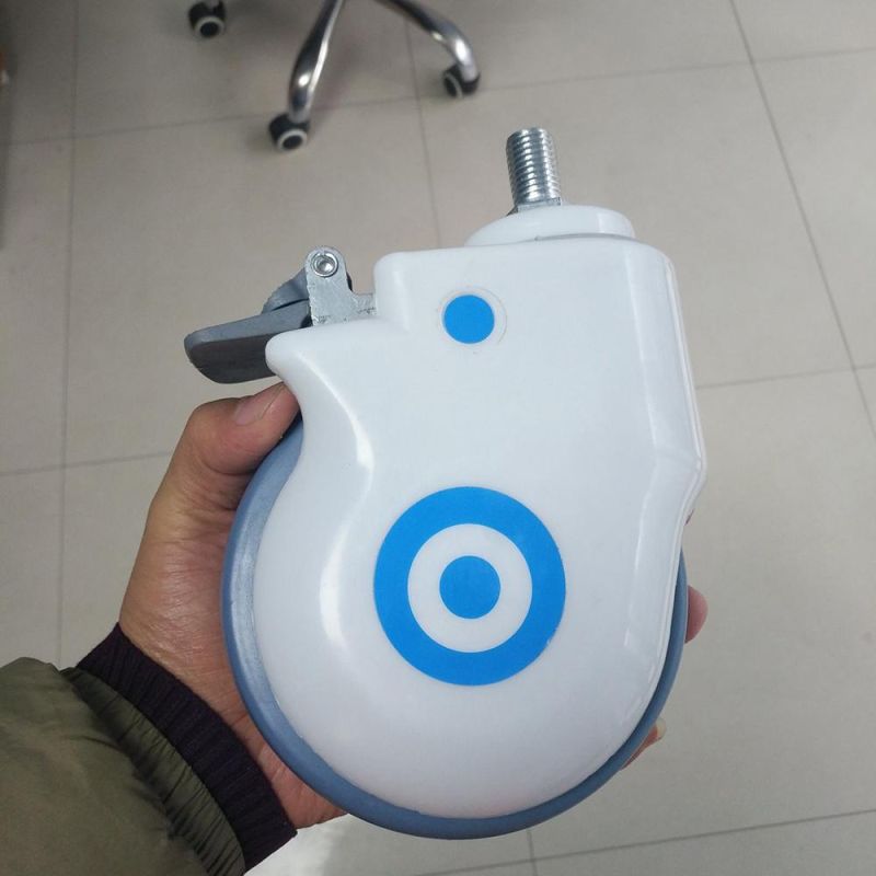 ABS 125mm Single-Sided Silent Caster for Hospital Bed