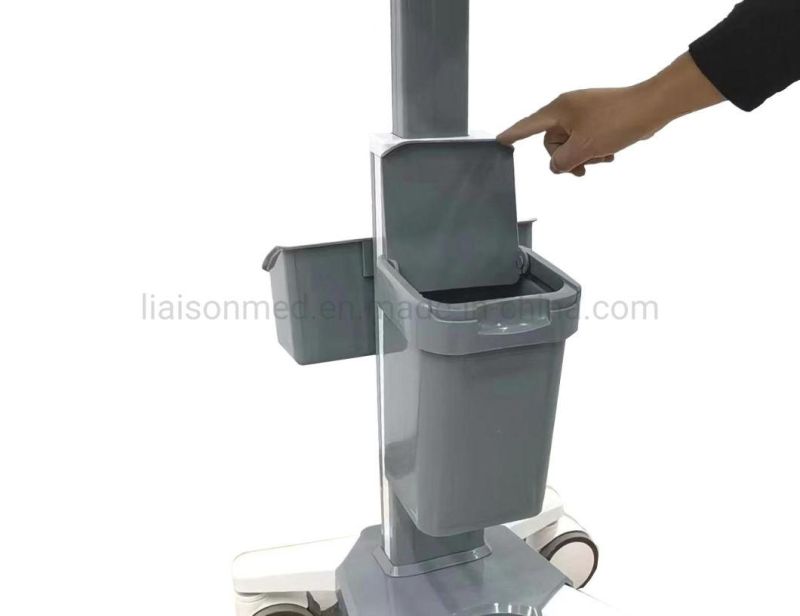 Mn-CPU002 Height Adjustable Medical Computer Cart Trolley Medical Hospital Mobile Rollin Workstation