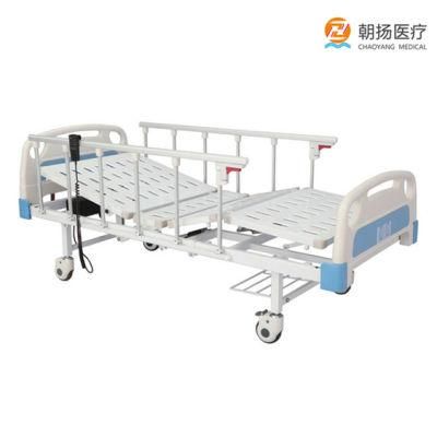 High Quality 2 Function Hospital Furniture Adjustable Folding Electric Medical Patient Bed Hospital Bed