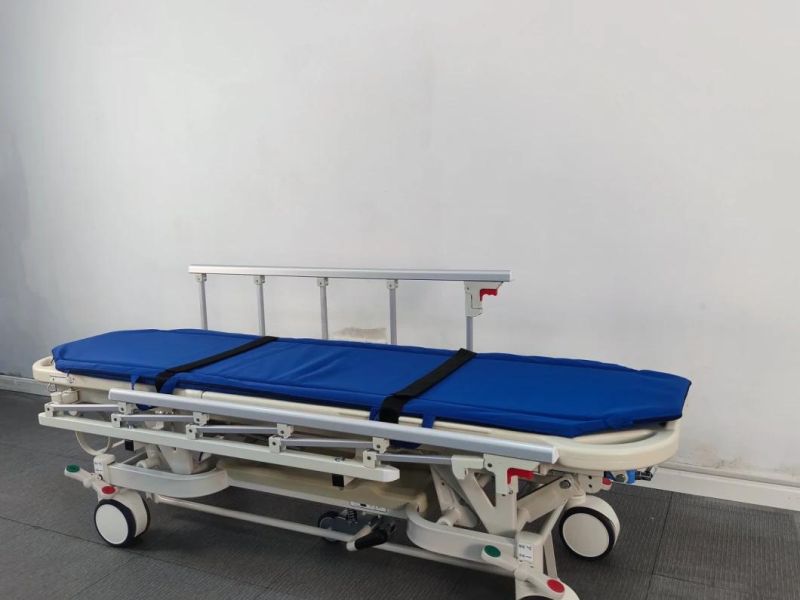 Rh-Fa800e 5 Folding Railings Transfer Patient Trolley Hospital Equipment