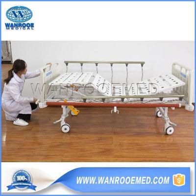 Bam203 Folding 2 Cranks Manual Adjustable Hospital Sick Examination ICU Nursing Bed for Patient Use