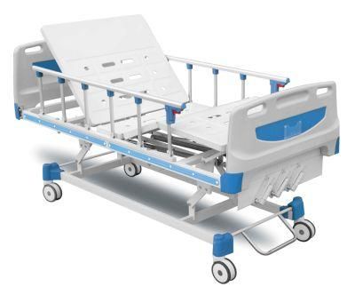 Rh-As301 Wholesale Price Furniture Manual Three Function Medical Hospital Patient Bed with Three Crank