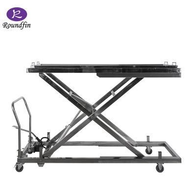 Roundfin Funeral Car Mortuary Transport Equipment Mortuary Scissor Body Lifter