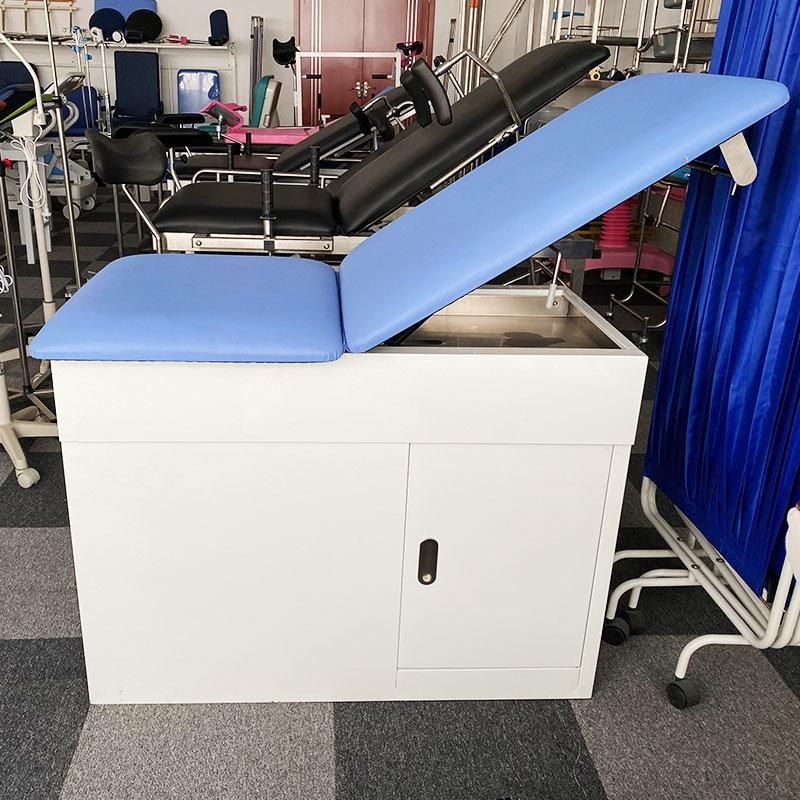 HS5247 Powder Coated Multifunctional Gynecological Delivery Examination Bed with Drawers