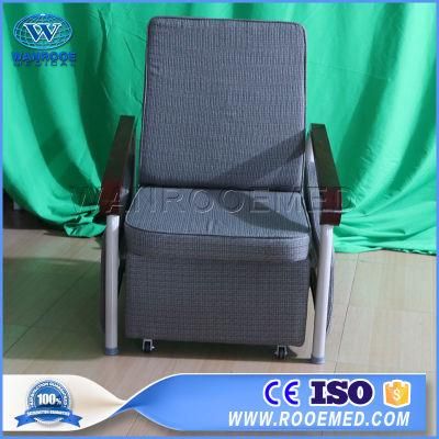 Medical Furniture Ward Room Folding Patient Accompany Attendant Chair Bed