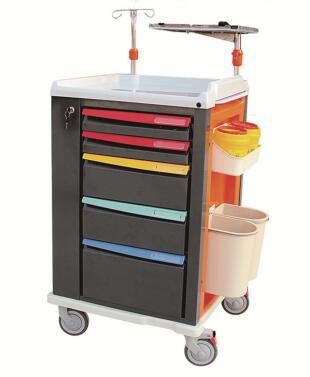 Manufacturer Cheap Hospital Mobile Working Emergency Trolley