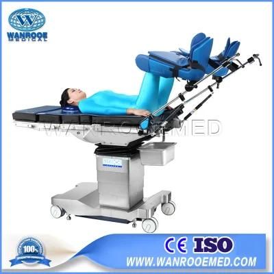 Hospital Multifunctional Electro-Hydraulic Ultra Low Neurosurgery Orthopedic Surgical Operating Table for X-ray C-Arm