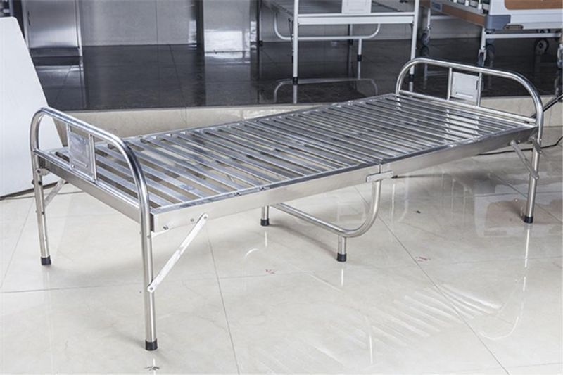 Long Service Life Medical Equipment Hospital Adjustable Patient ICU Folding Nursing Care Bed
