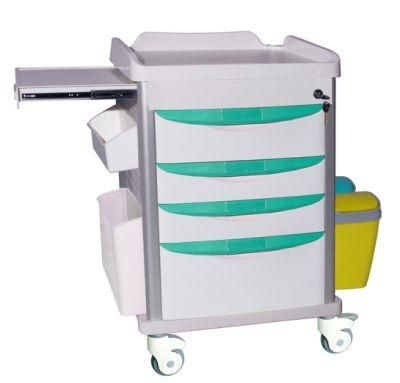 Mn-Ec010 Medication Crash Truck Hospital Trolley With Swivel Casters