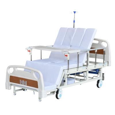 Adjustable Stainless Steel Hospital Bed for Disabled Patient