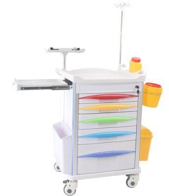 Hospital Use Emergency Treatment ABS Trolley