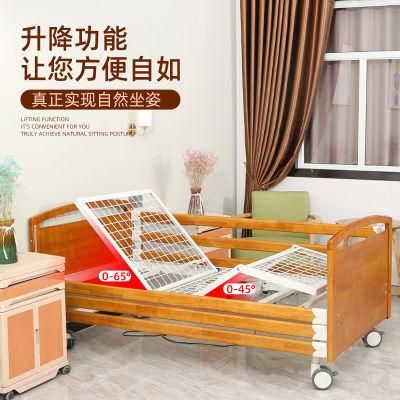 Three-Function Electric Nursing Home Hospital Bed Elderly Home Care Bed Hight Adjustable