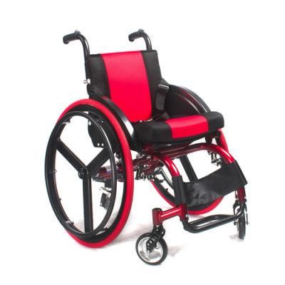 Aluminum Frame Leisure Chair Lightweight Sport Wheelchair for Adult Handicapped