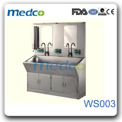 Medical Equipment Inductive Hand Wash Scrub Stainless Steel Sink