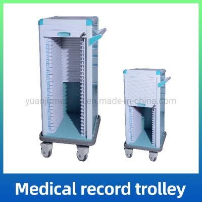 Hospital Medical Records Trolley Cart for Patients Nursing