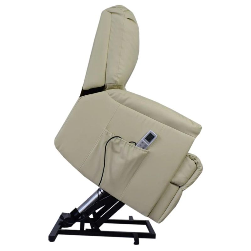 Jky Fabric Power Electric Mobility Riser Lift Recliner Chair Reclining with Tray Table and LED Lights for The Elderly