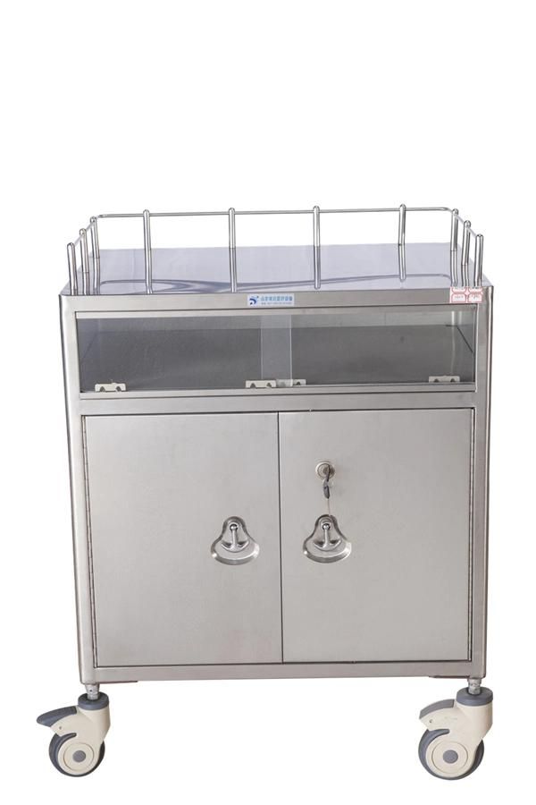 Hospital Stainless Steel Medical Drug Cart Medicine Delivery Trolley