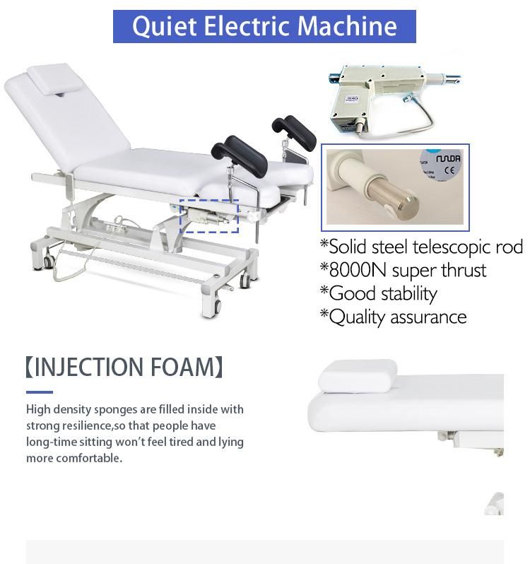 Physical Therapy Equipments Electric Treatment Table Examination Couch with Four Motors