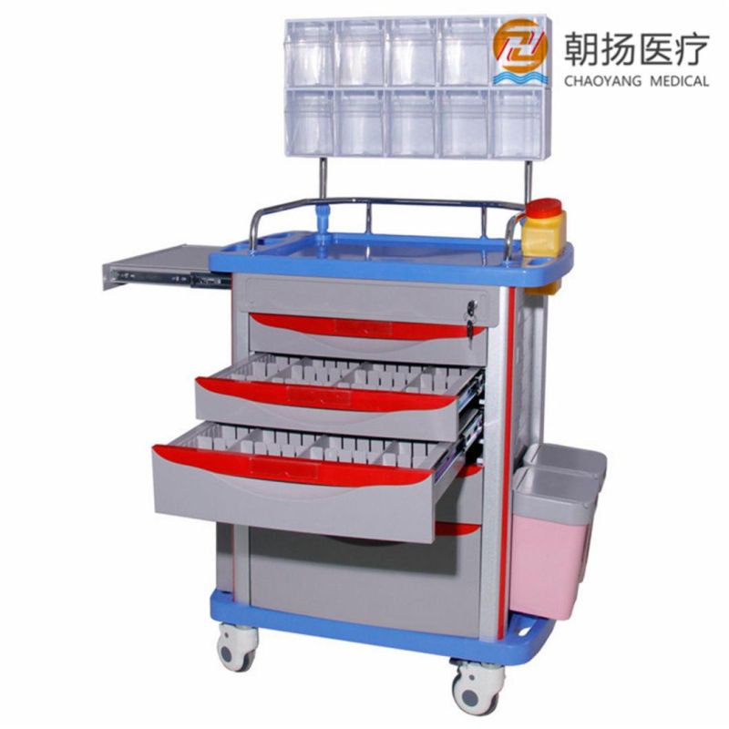 Medical Treatment Emergency Cart Anesthesia Trolley Medical Cart for Anesthesia Cy-D411A2
