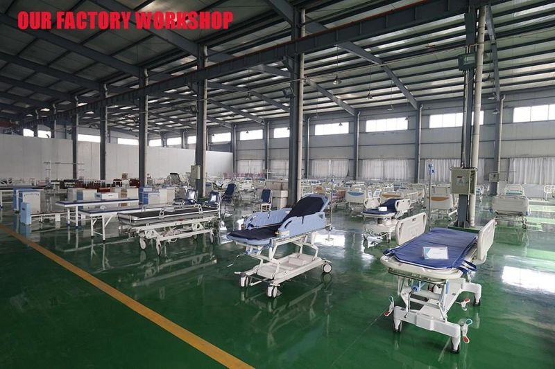 Hopsital Equipment Stainless Steel Folding/Folded Bed Manual Clinic Patient Medical Nusing Bed