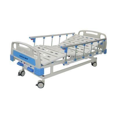 Wg-Hb2/L 2021 Hot Selling Medical Manual Hospital Bed Simple Function Metal Hospital Bed