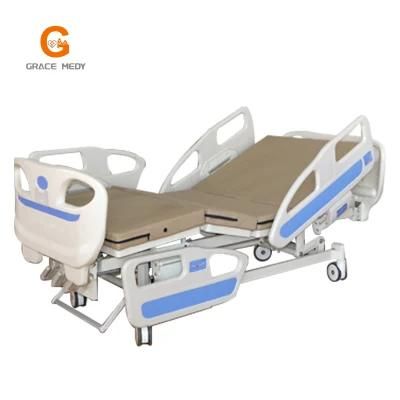 Metal 3 Crank 3 Function Adjustable Medical Furniture Folding Manual Patient Nursing Hospital Bed
