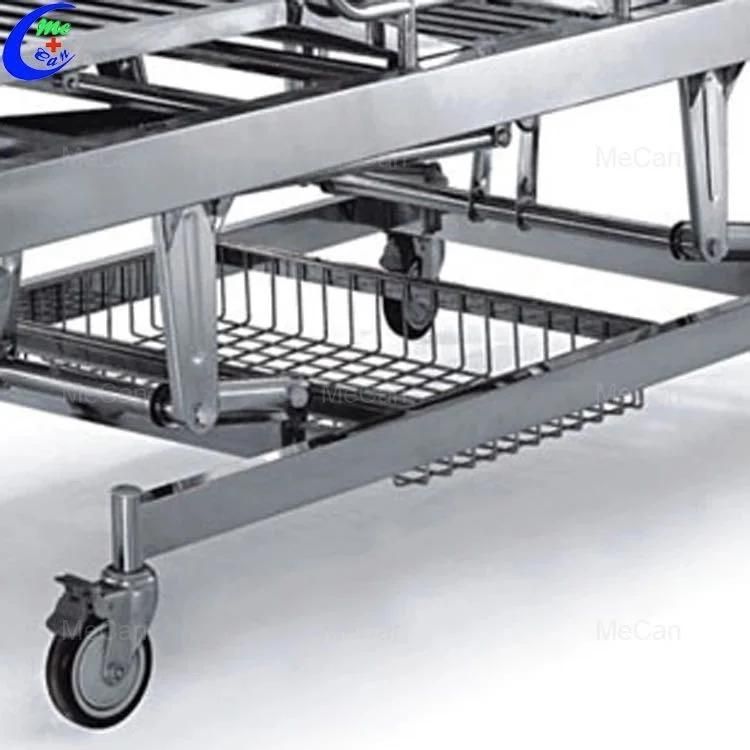 Cheap Stainless Steel 3 Crank Manual Hospital Bed