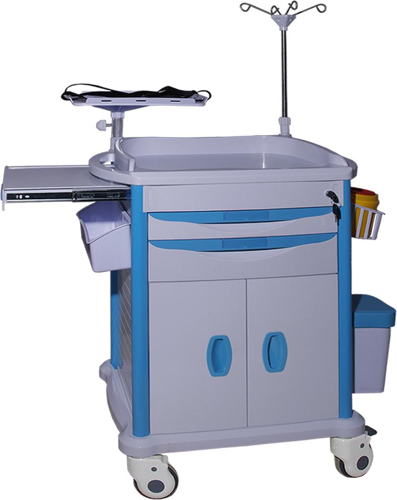 Factory Wholesale ABS Clinic Hospital Service Anesthesia Drug Emergency Trolley
