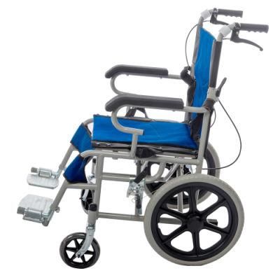Folding Steel Economical Manual Wheelchair for Disable Person 16s