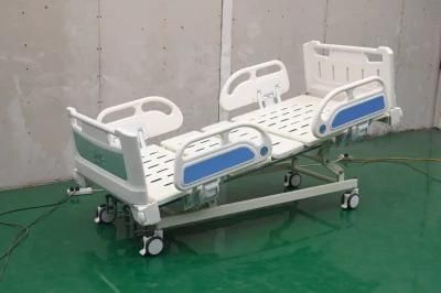 Five Function Manual Type ICU Hospital Medical Bed with Silent Caster