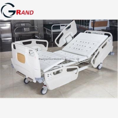 Hospital Furniture Manufacture Medical Adjustable Manual Three Function Patient Bed Nursing Care Bed Electric Bed