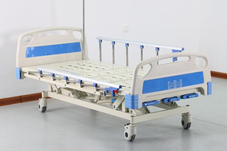 High Quality S05 Multifunction Three Function Manual Crank Medical ICU VIP Patient Nursing Hospital Bed