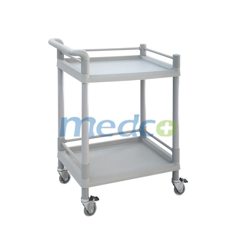 Ce ISO Medical Plastic Treatment Trolley Operation Room Trolley Cart