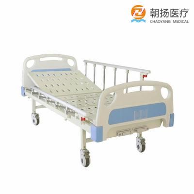 Hospital Equipment Medical Bed ABS Head Board Manual Two Crank Hospital Bed Cy-A102