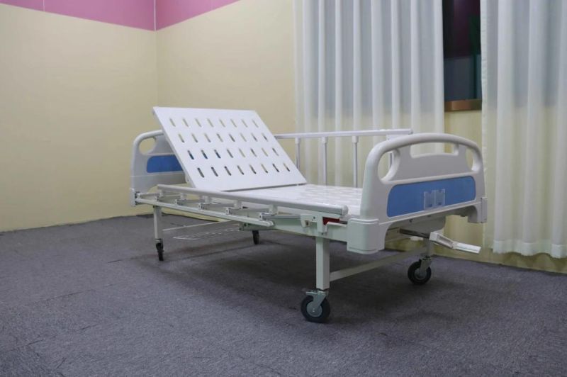 Single Crank Manual Medical Hospital Bed ICU Bed for Hospital Outpatient