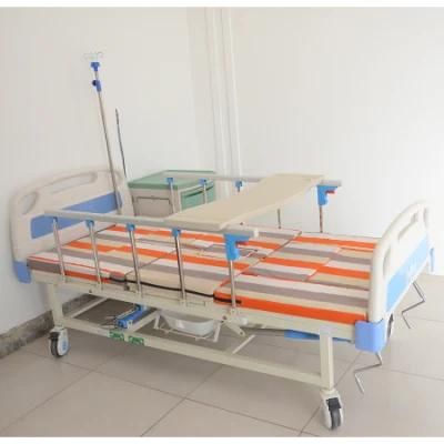 Turn Over with Toilet Hole Luxury Nursing Bed for Aged