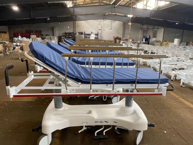 Medical Hydraulic Emergency Hospital Furniture Patient Transfer Trolley Stretcher