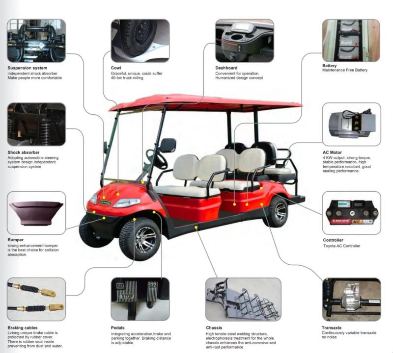 2 Person Ambulance Electric Buggy & 48 Volt Motor