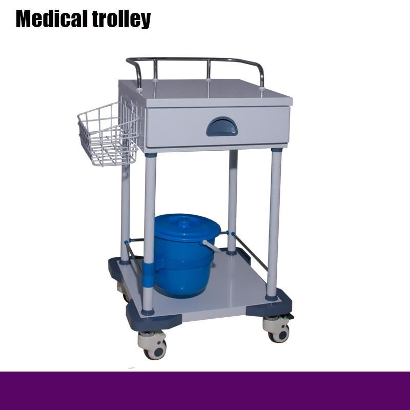 Hospital Steel Plate Tubular Treatment Trolley