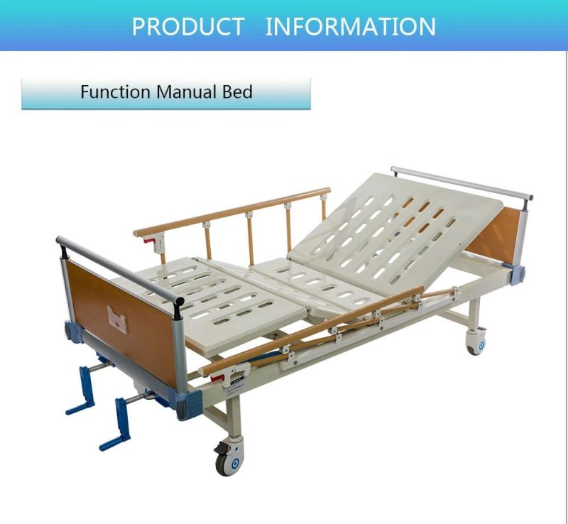 Wooden Color 2 Crank Medical Hospital Bed Bc02-2b