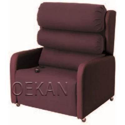 Hospital Leather Single Seater Electric Recliner Sofa Clinic Adjustable Reclining Sofa Chair