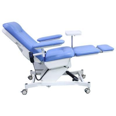 Hospital Medical Luxury Electric Blood Donation Dialysis Used Electric and Manual Infusion Chair