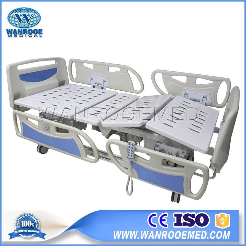 Bae505A Hospital Furniture Five Functions Long Siderails Electric Patient Bed