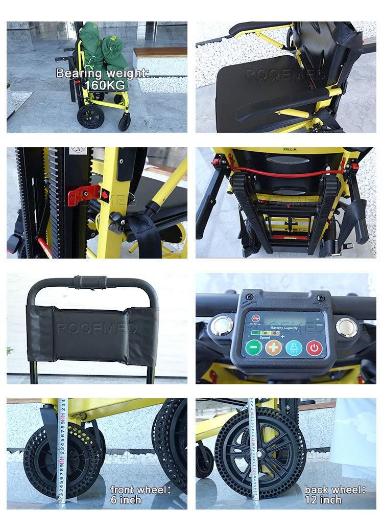 Ea-6fpn PRO Emergency Adjustable Stair Climbing Wheelchair Evacuation Chair Stretcher